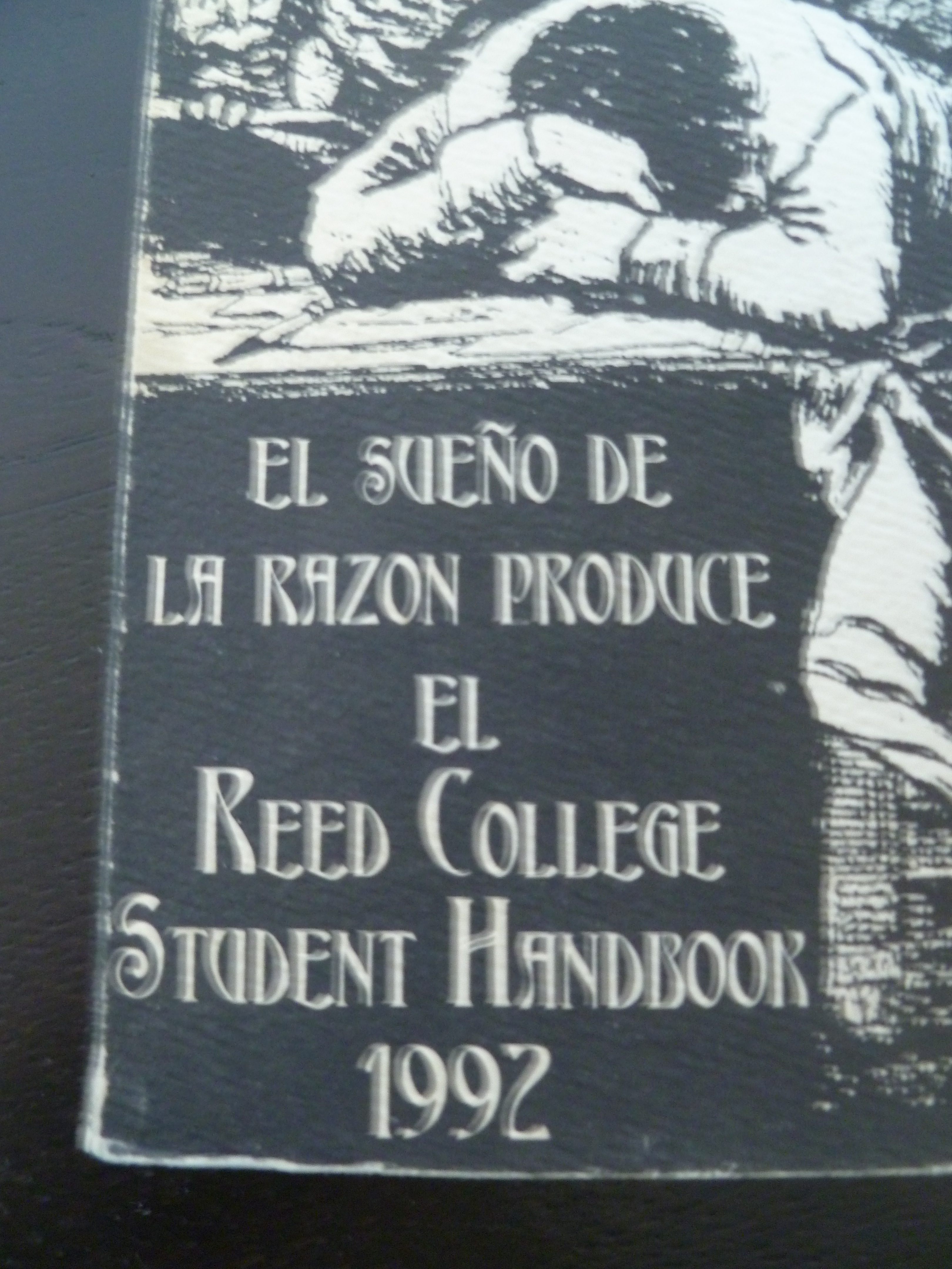 1992 Reed Student Handbook at Commerce Kitchen